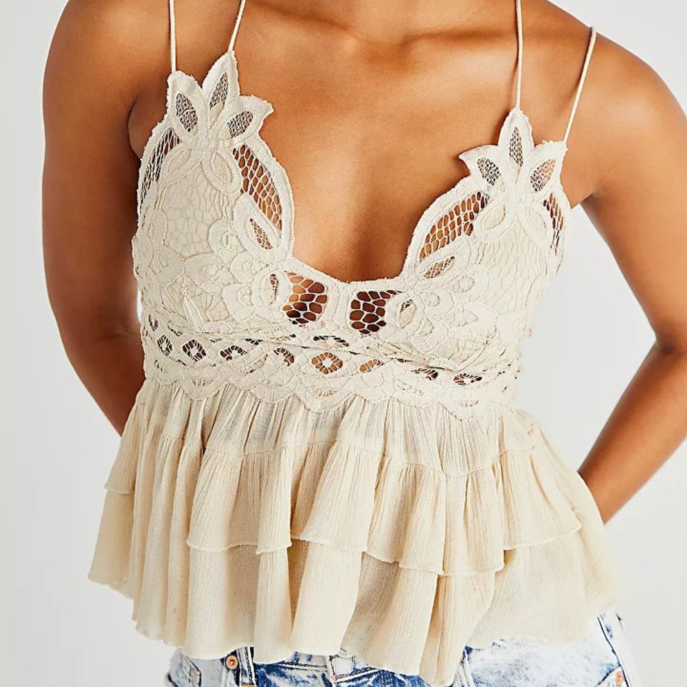 Free People Adella Cami in Ecru
